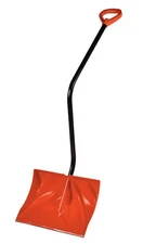 Premium Polyethylene Snow Shovel with Metal Handle and Metal Edge