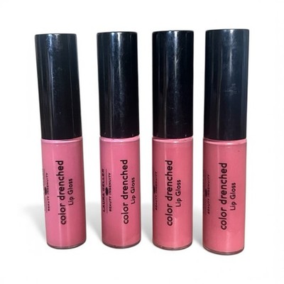 Laura Geller Color Drenched Lip Gloss CAFE AU LAIT 0.18 oz (LOT OF 4)