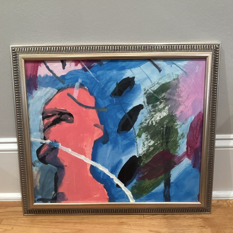 FRAMED Expressionist and Abstract Painting - Conrad Adolph Mecheski Collection