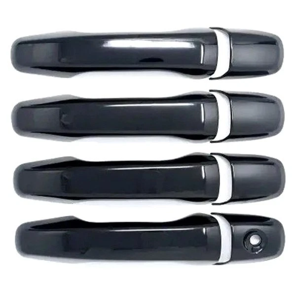 For Ford Police Interceptor Utility 13-19 Gloss Black Door Handle Covers - Image 2 of 4
