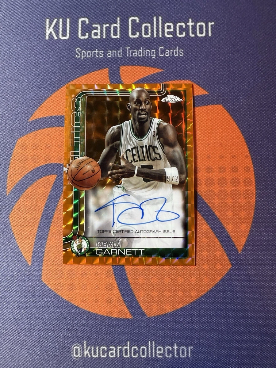 Topps Kevin Garnett Basketball Autographed Sports Trading Cards