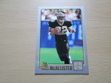 DEUCE MCALLISTER 2001 TOPPS FOOTBALL ROOKIE CARD #353 NMMT. rookie card picture
