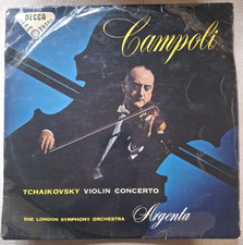 DECCA SXL 2029 WBG ED1 1E/2E TCHAIKOVSKY VIOLIN CONCERTO CAMPOLI ARGENTA Lp