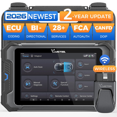 2026 VDIAGTOOL VD80 BT LITE Full Systems Diagnostic Tool Wireless OBD2 Scanner