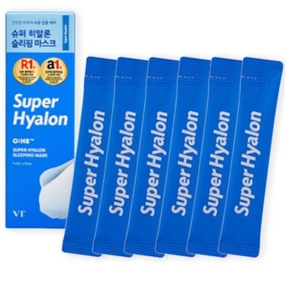 VT Super Hyalon Sleeping Mask 4ml x 6pcs Hyaluronic Acid Skin Care K-Beauty NEW