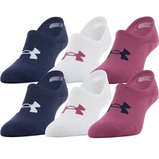 Under Armour Women's 6 Pack No Show Liner Socks Size Medium Ultra Low NEW