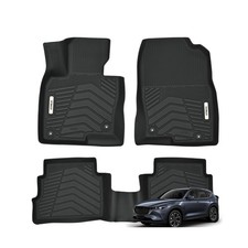 All Weather Floor Mat for Mazda CX-5 2017-2025, TPE Car Mat Full Set Front & ...