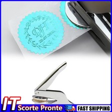 Stainless Steel Hand Pliers Embossing Stamp Pliers for Wedding Envelope (Silver)