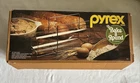Vintage Pyrex Bake A Round by Corning Glass Bread Baking Tube with Rack USA #990