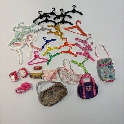 Barbie Doll Accessories Lot Hangers Purse Clutch Bags Mixed Brands