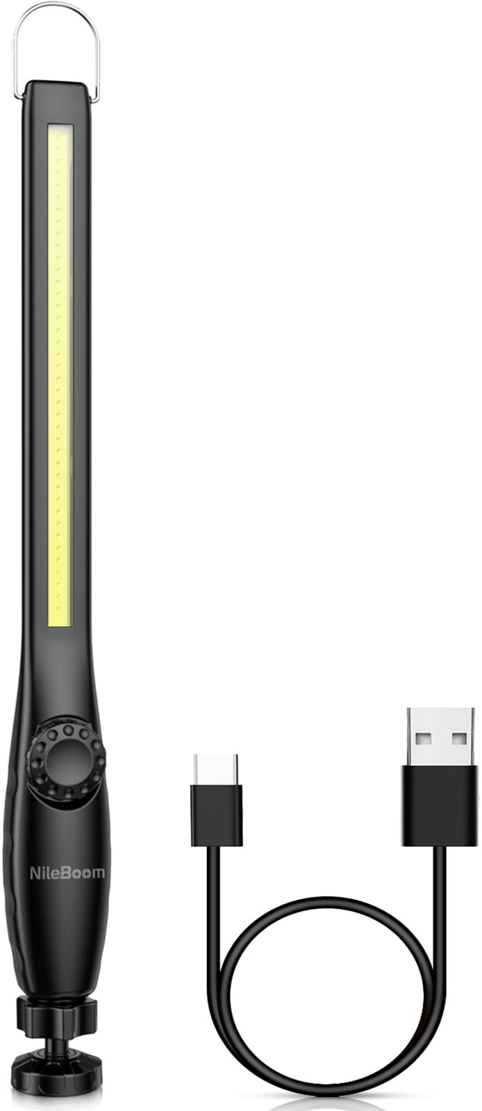 NileBoom LED Work Light, 800 Lumens Rechargeable COB with Power Capacity