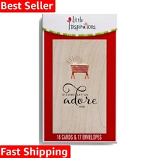 Inspirational Holiday Card Set - 16 Cards with Scripture & Envelopes Included