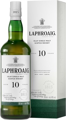 Laphroaig 10 Jahre | Islay Single Malt Scotch Whisky | mit Geschenkverpackung |