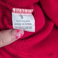 Women's Pink Fleece Pullover Hoodie S Kangaroo Pocket Quote Polyester