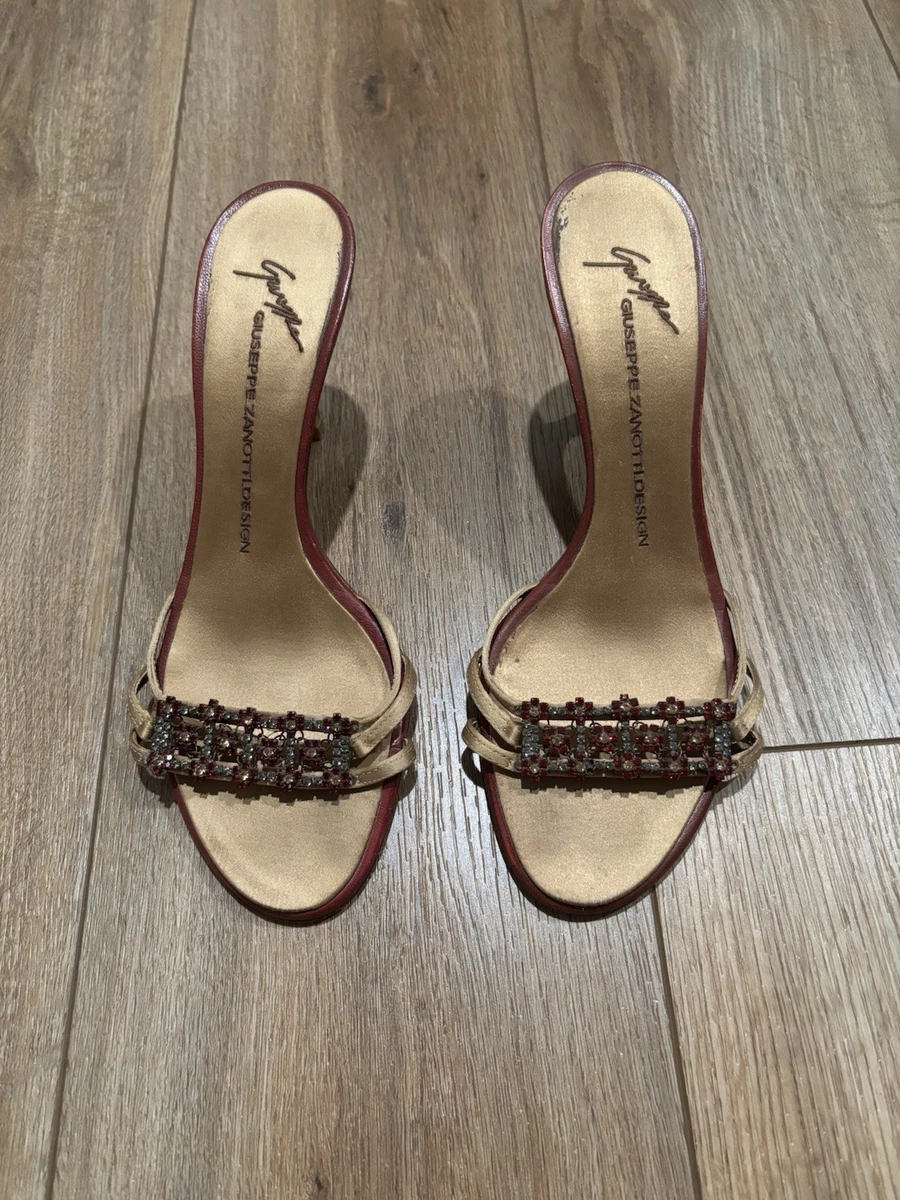 Escarpins Giuseppe Zanotti Vernis Bordeaux - Taille 36 (US 5.5), Talon Haut - Neuf Avec Boîte