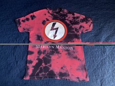 Marilyn Manson Shirt Large Black Red Tie Dye ...