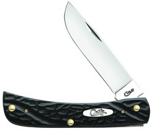 Rough Black Skinner Pocket Knife 3.5 Inch Stainless Steel Made In Usa