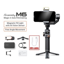 Hohem ISteady M6 Kit Gimbal Stabilizer AI Magnetic Fill Light For IOS Phone