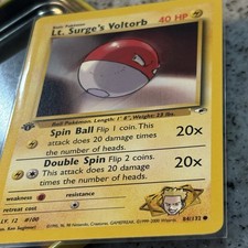 1st Edition Lt. Surge's Voltorb 084/132 | LP+ Work Of ART | ‘95 WOTC Vintage