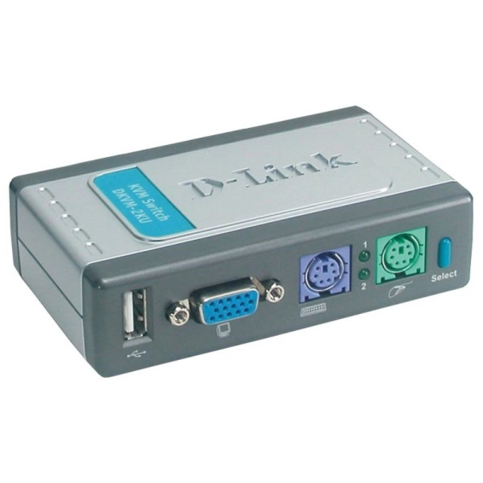 D-Link KVM Switch with 2-Port PS/2, USB & VGA Cables DKVM-2KU - Image 2 of 4