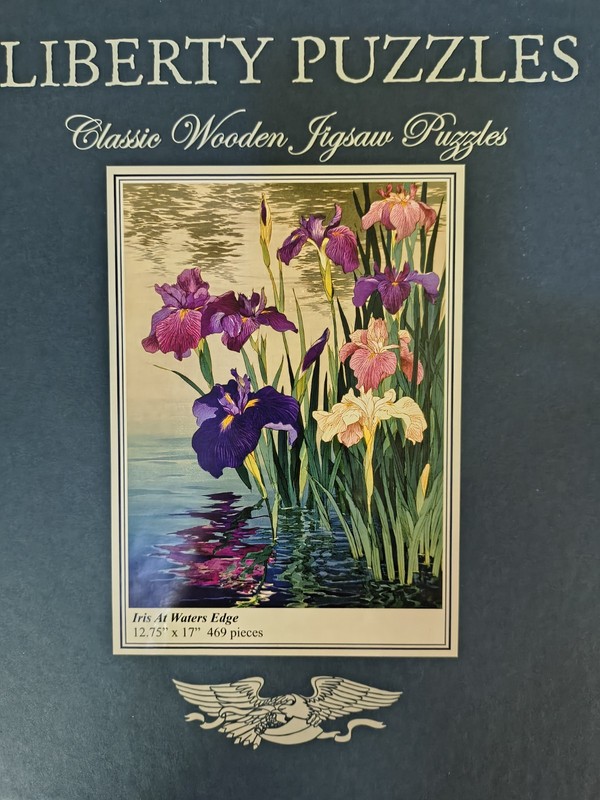 Custom Liberty Wooden Jigsaw Puzzle Iris at waters Edge