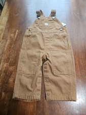 Carhartt Cotton Bib Overalls Canvas Toddler Size 12 Months Read Description