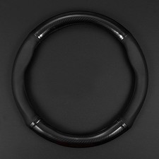 15 Steering Wheel Cover Carbon Fiber Leather For Honda Black Car Accessories