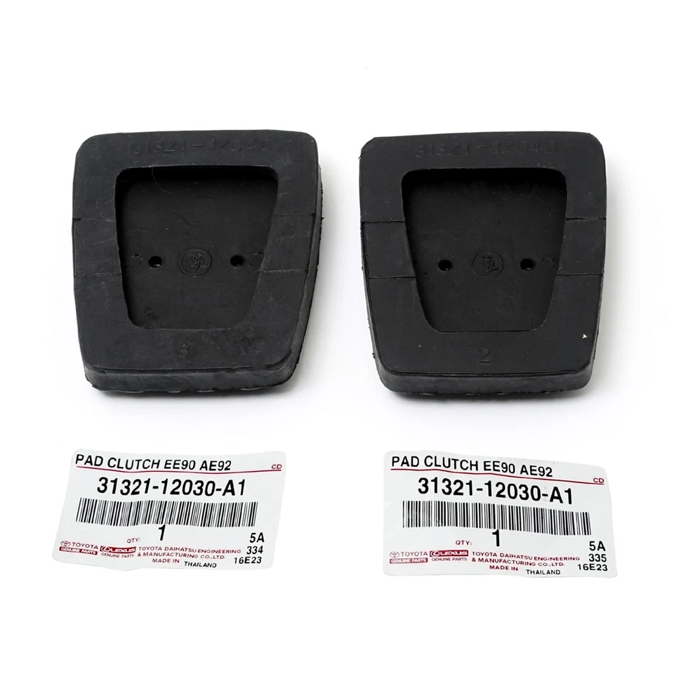 OEM Clutch Brake Pedal Pad Set Fit 83-87 Toyota Corolla Levin E80 AE85 AE86 CE80 - Изображение 2 из 4