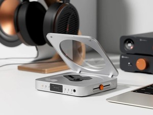 Fosi Audio Merak Silver – Lecteur CD HiFi avec DAC et Ampli Casque
