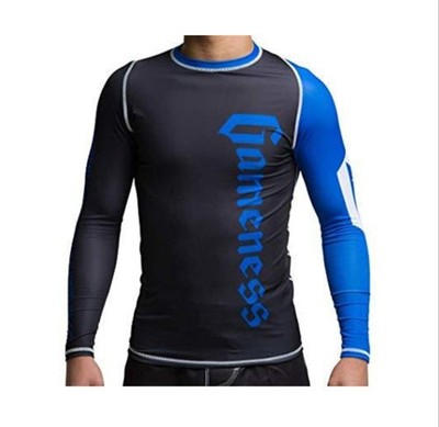 Gameness Pro Rank Rash Guard Mens Extra Large XL Long Sleeve Jiu Jitsu MMA Top 