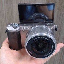 Sony Alpha a5100 24.3MP Mirrorless w/ 16-50mm Lens Digital Camera English- Brown