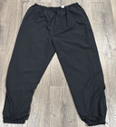 Kaelin Womens 2XL Pull On Jogger Pants Black with Pockets Zipper ankle zip draw — photo 1