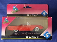 Solido Made in France Die-cast Car 1:43 Red Ford Thunderbird Convertible #4517