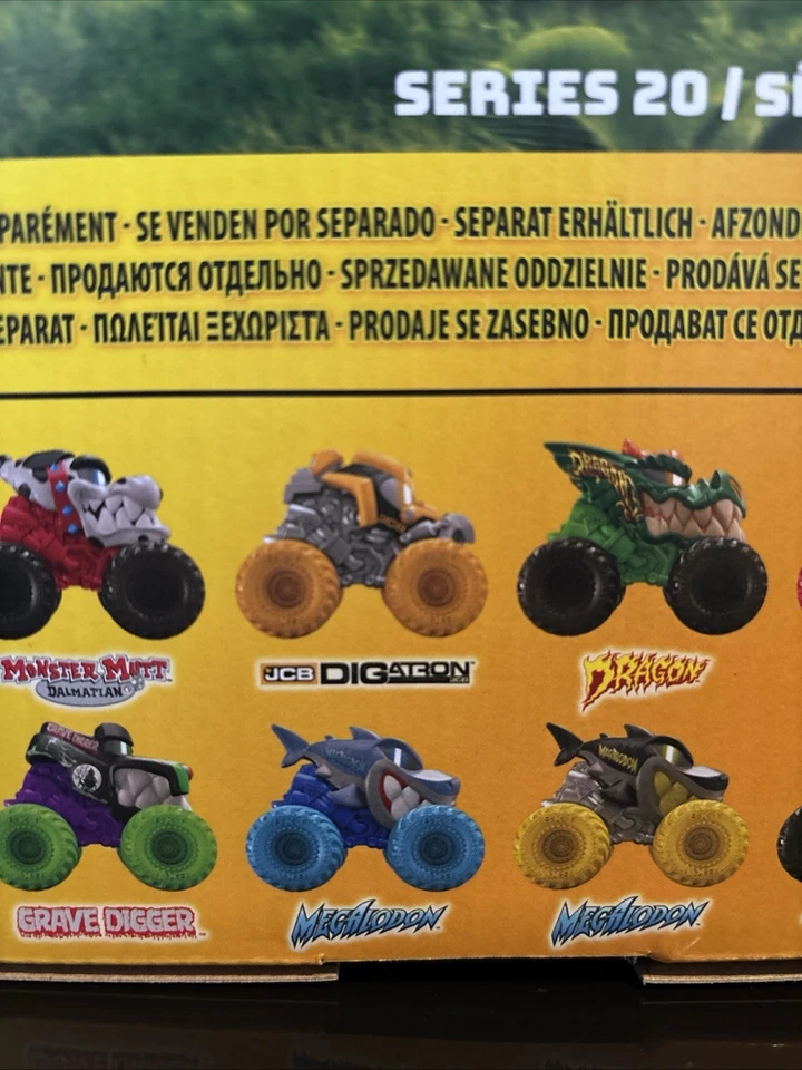 Monster Jam Mini Jams Escala 1:87 Serie 20 Juego Completo de 12 Sin Abrir - Nuevo Foto 2 de 4