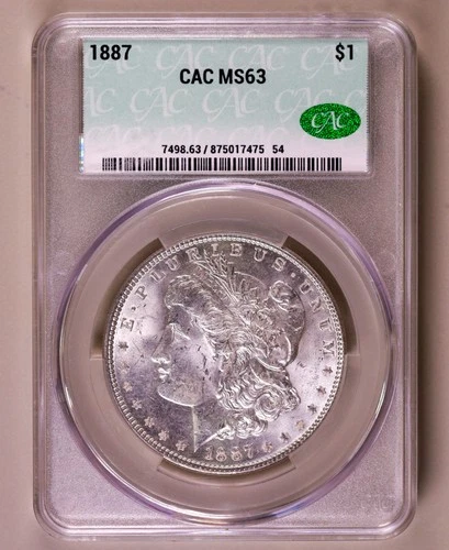 1887-P Morgan Dollar CACG MS63 CAC ***RARE ORIGINAL COIN***