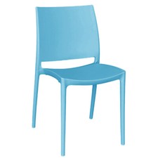 Chaise De Déjeuner Altea Plastique Couleur Bleu Modèle Confort