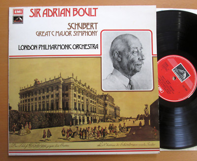 ASD 2856 Schubert Great C Major Symphony Sir Adrian Boult 1972 NM Stereo EMI