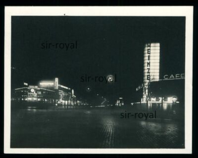 Hamburg St. Pauli 1930s - Reeperbahn at Night - Cafe Heinze - Photo 9x7cm