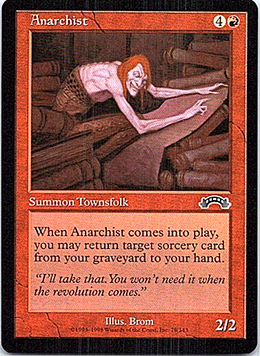 Anarchist Magic The Gathering Exodus Near Mint