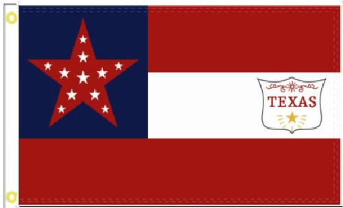 3X5 CSA TEXAS 6TH CAVALARY FLAG BANNER GROMMETS 100D - Picture 1 of 3