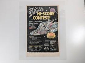 1990 Silver Surfer NES Contest Ad Laminated Retro Comic Art Wall Decor
