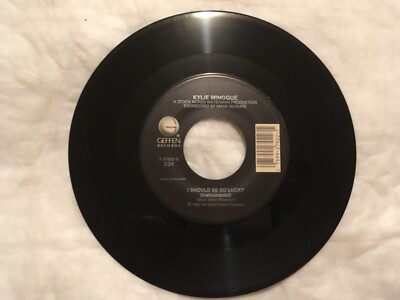 Kylie Minogue I Should Be So Lucky / Instrumental 80s Pop 45 Vinyl Geffen