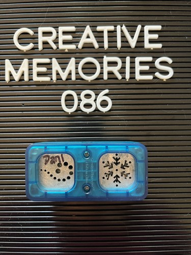Vintage Creative Memories Shape Punch – Multi, Snow Swirl, Snowflake, Frozen NLA - Picture 2 of 2