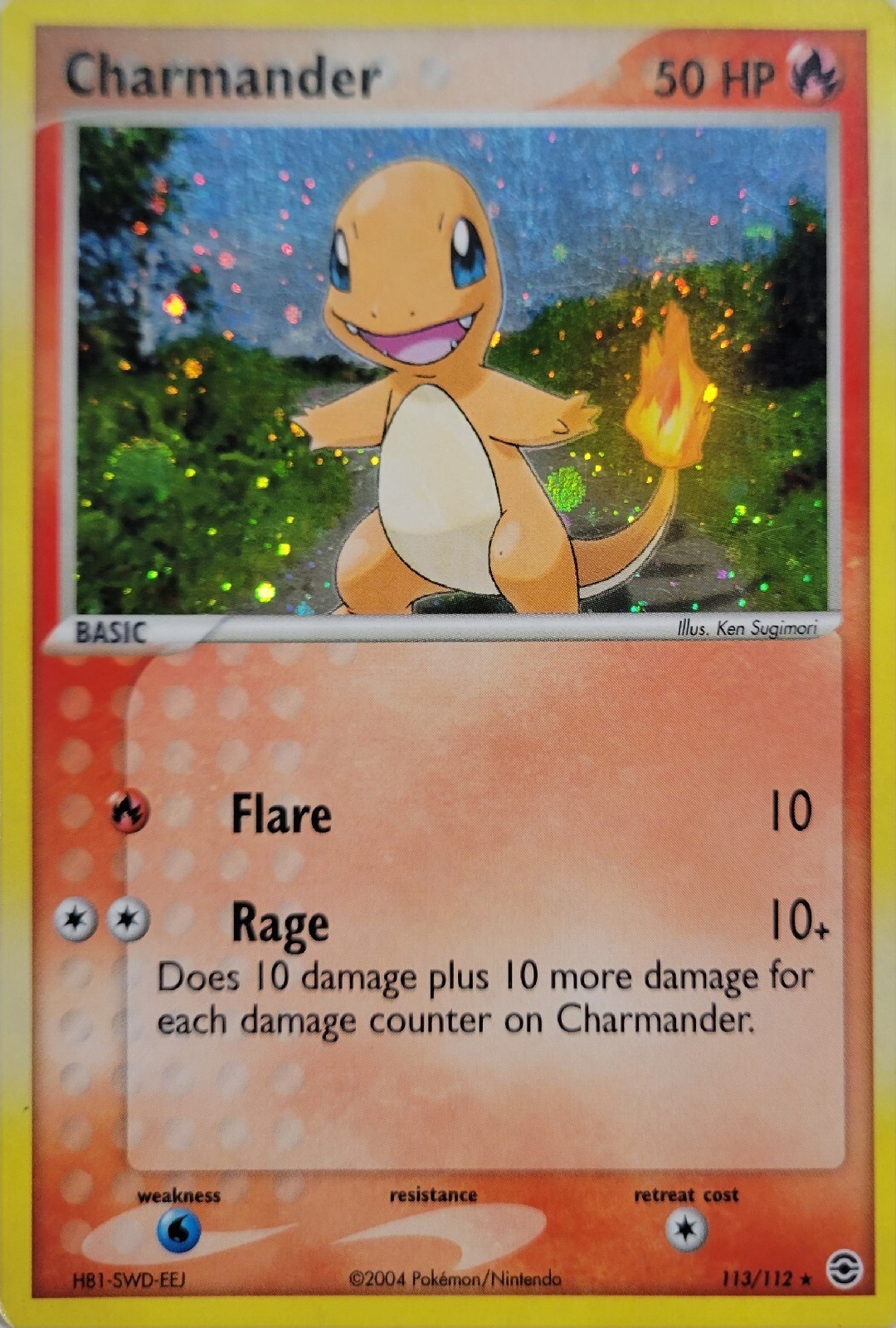 Charmander - 113/112 - Ultra Rare Fire Red & Leaf Green Pokemon NM