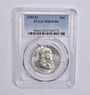 MS64 FBL 1952-D Franklin Half Dollar PCGS Blue Label