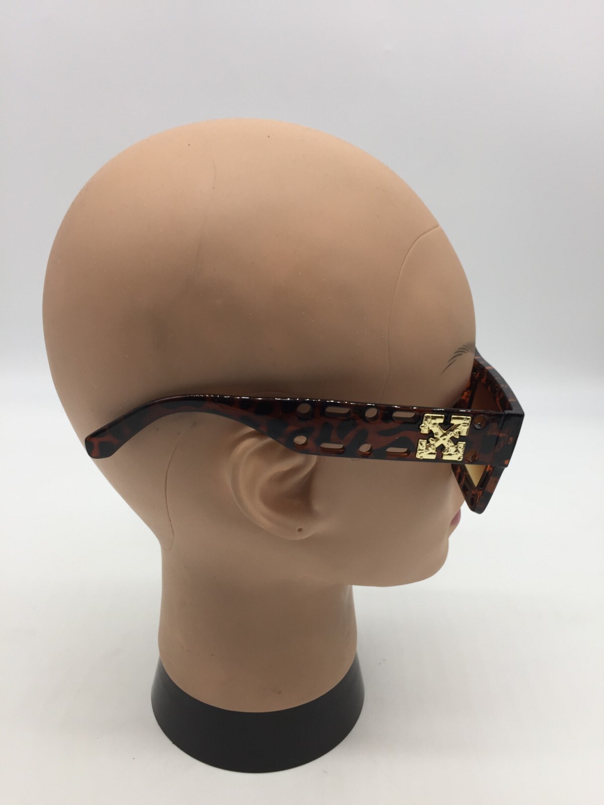 Off-White Designer Square Tortoise Sunglasses Bro… - image 5