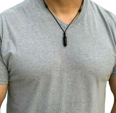 Mens Lava Rock Point Lava Stone Necklace Essential Oil Diffuser Necklace