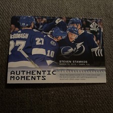 2019-20 19/20 SP Authentic Moments #105 Steven Stamkos Tampa Bay Lightning