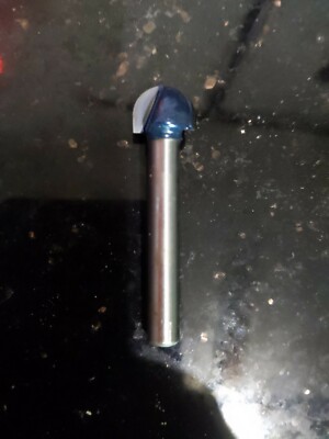 Bosch 1/2'' Carbide Double Flute Box Router Bit 1/4'' Shank Lot of 4