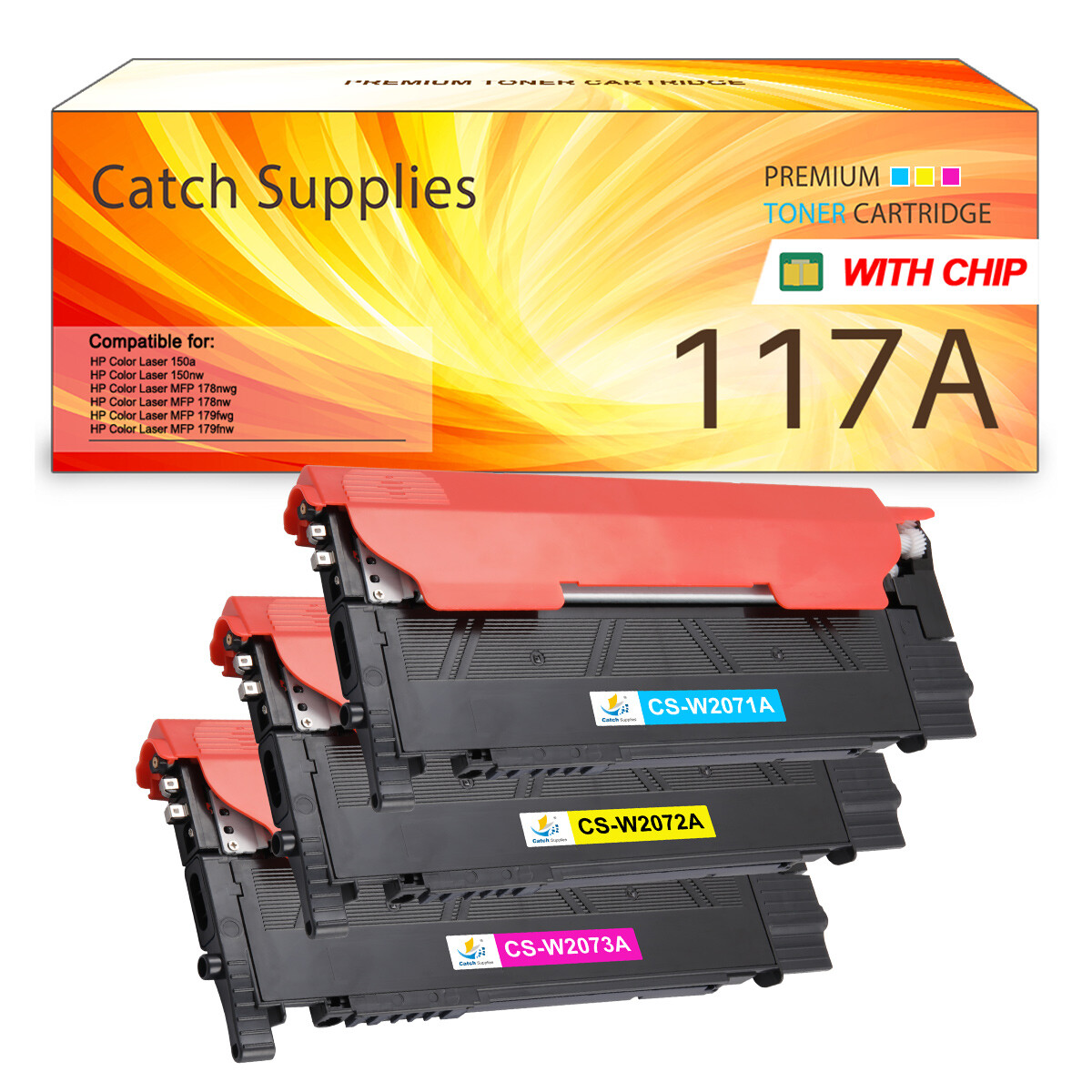SINOPRINT Toner 117A Nero Con Chip, Compatibile Con HP 117A, Per Toner HP Color Laser MFP 179fwg 178nwg 150nw 150a 179fnw 178nw 179 178 150, 1 Nero - Foto 7